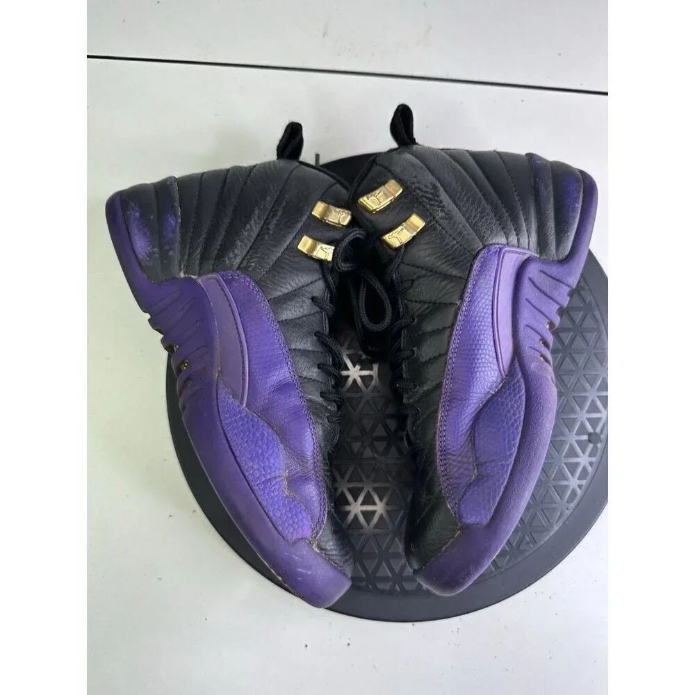 Air Jordan 12 Field Purple Retro Size 4y GS Sneakers Black 2023 153265-057